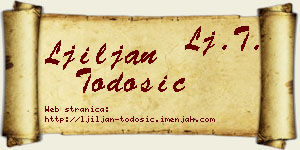 Ljiljan Todosić vizit kartica